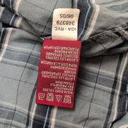 Chemise Tommy Hilfiger Grise et Bleue Carreaux Diagonaux - Taille XL