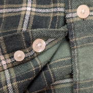 🐻 CHEMISE FLANELLE CHAPS XL (TG) CARREAUX VERT KAKI NOIR LOGO BRODÉ