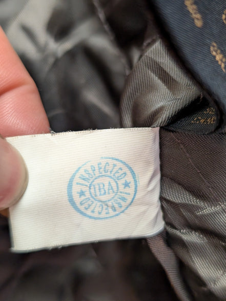 Blouson cuir marron Weekends vintage taille S #5c