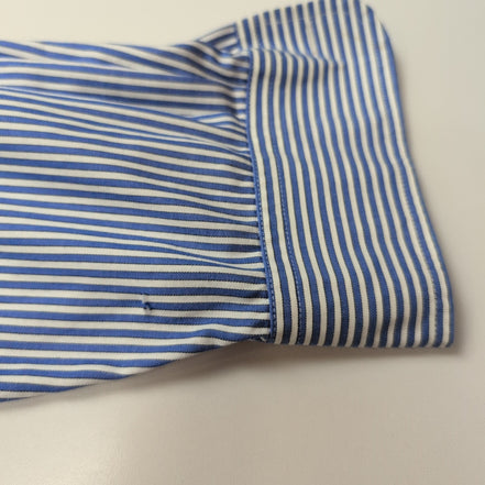 Chemise Chaps Bleue à Rayures Non Iron Stretch - Taille L/XL