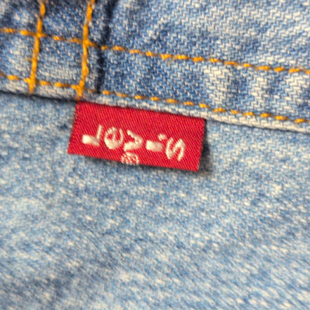 Chemise Levi's XL TG Jean Bleu 100% Coton 2 Poches Boutons Métal Mch longues