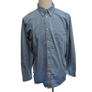 Chemise Esprit New York XXL bleu uni Regular Fit coton neuve sans étiquette