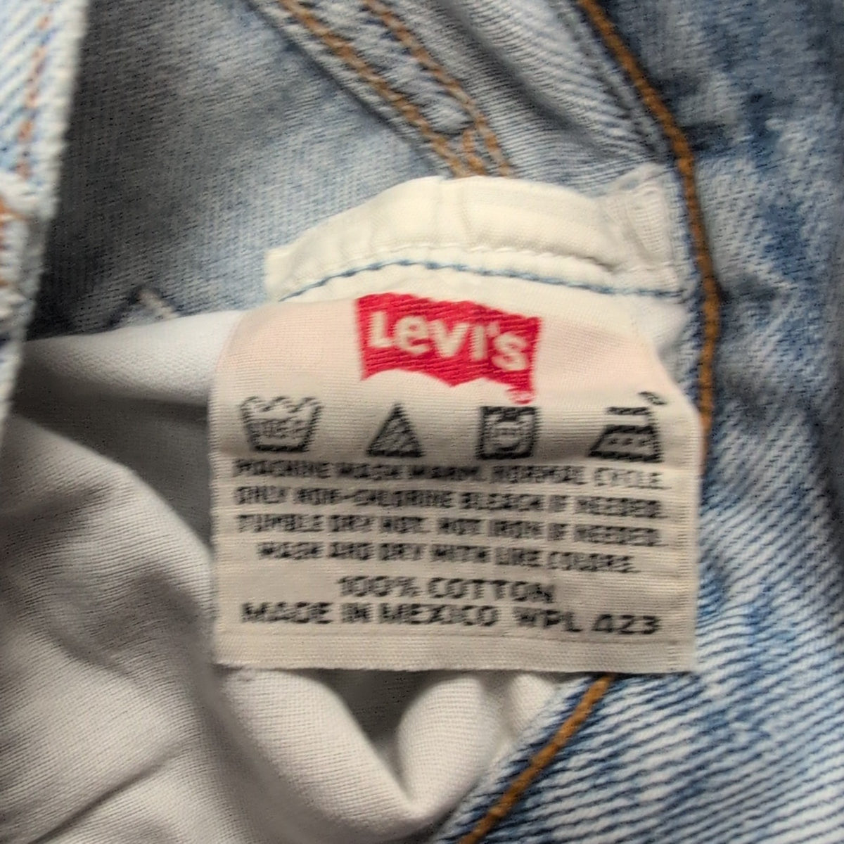 Levi’s 501 Jean Homme W30 L30 Bleu Clair Vintage W38 L34
