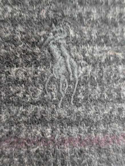 Écharpe Polo Ralph Lauren Réversible 1m90 Laine d'Agneau Noir Vert