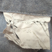 Chemise BURBERRY L Bleu Oxford Logo Rouge 100% Coton Manches Longues