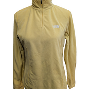Pull Polaire Femme The North Face TKA 100 Jaune Col Zippé - Taille M