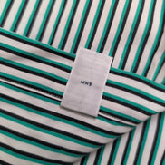 Chemise Polo Ralph Lauren L Rayures Vert Noir Made in Hong Kong manches longues