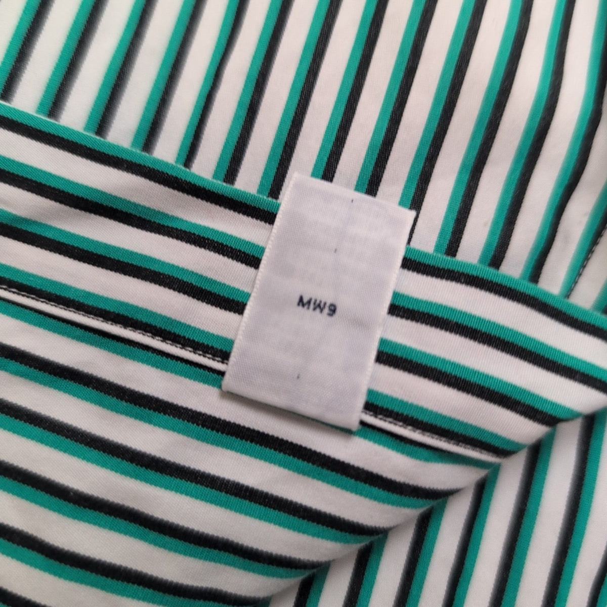 Chemise Polo Ralph Lauren L Rayures Vert Noir Made in Hong Kong manches longues
