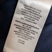 Polo Ralph Lauren Veste Hoodie Capuche Zippée Bleu Marine S Logo Jaune