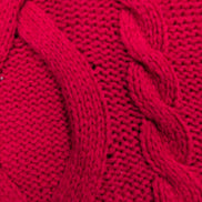 Pull CHAPS  Femme 3XL XXXG Rouge Vif Col V Torsades Coton