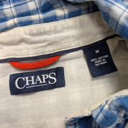 CHEMISE CHAPS FLANELLE DOUBLÉE M Bleue Carreaux VESTE Workwear