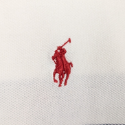 Polo rugby manches courtes Polo Ralph Lauren XXL rayures marine blanc Custom Fit