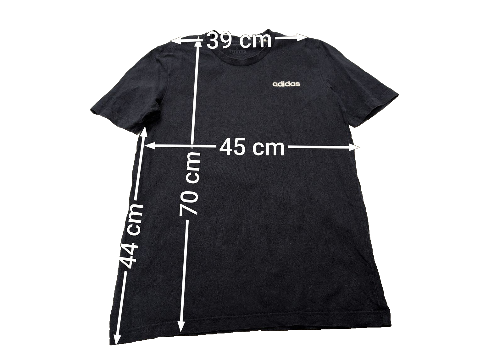 T-Shirt Adidas Bleu Marine - Taille S Homme - Très Bon État - Sportswear