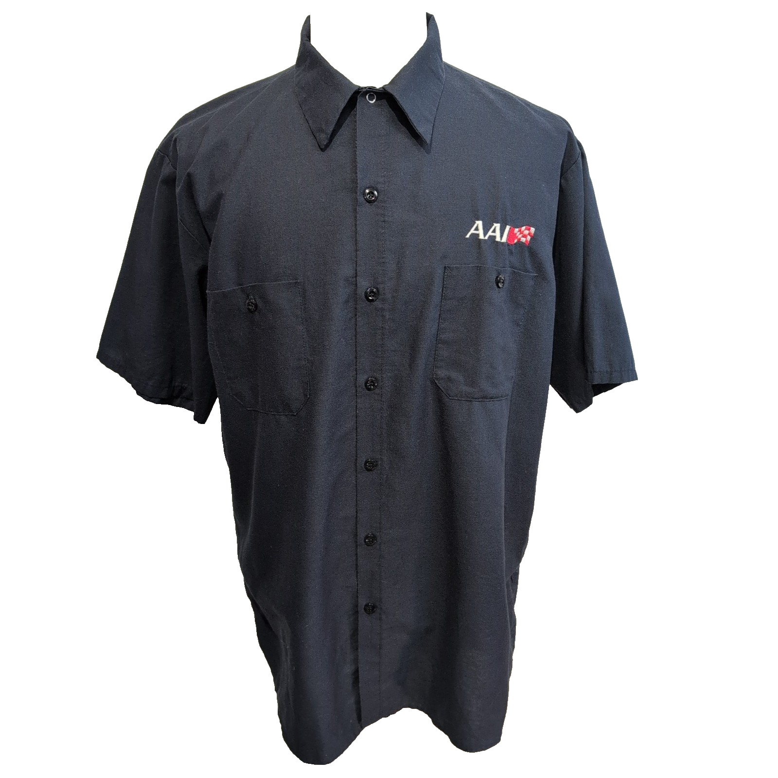 Chemise Red Kap 1923 bleu marine poche logo AAI manches courtes XL