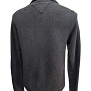 Pull Tommy Hilfiger Col Roulé Boutonné Gris Foncé - Taille S (Étiquette M)