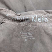 Chemise Calvin Klein gris foncé effet patiné taille S manches longues homme