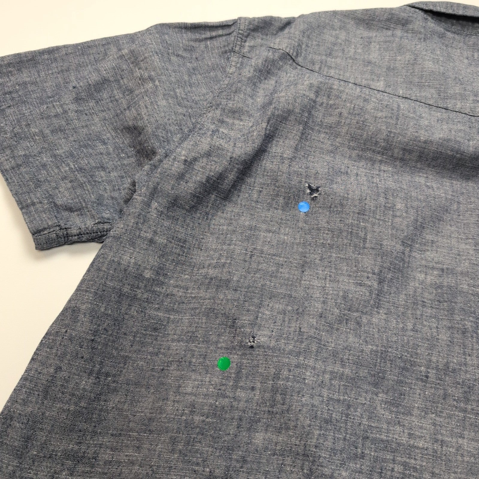 Chemise Patagonia Western XXL Bleu Marine Chanvre Coton Vintage Rare Mch courtes