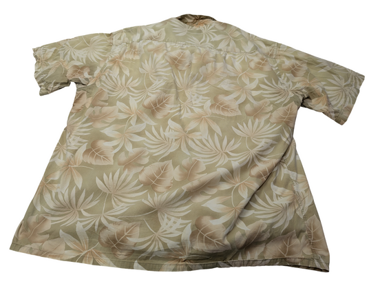 Chemise hawaïenne Campia Moda feuillage manches courtes taille XL #694 hawaienne