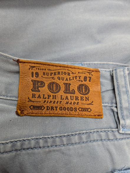 Jean Polo Ralph Lauren Dry Goods W32 L32 gris bleu coton coupe droite