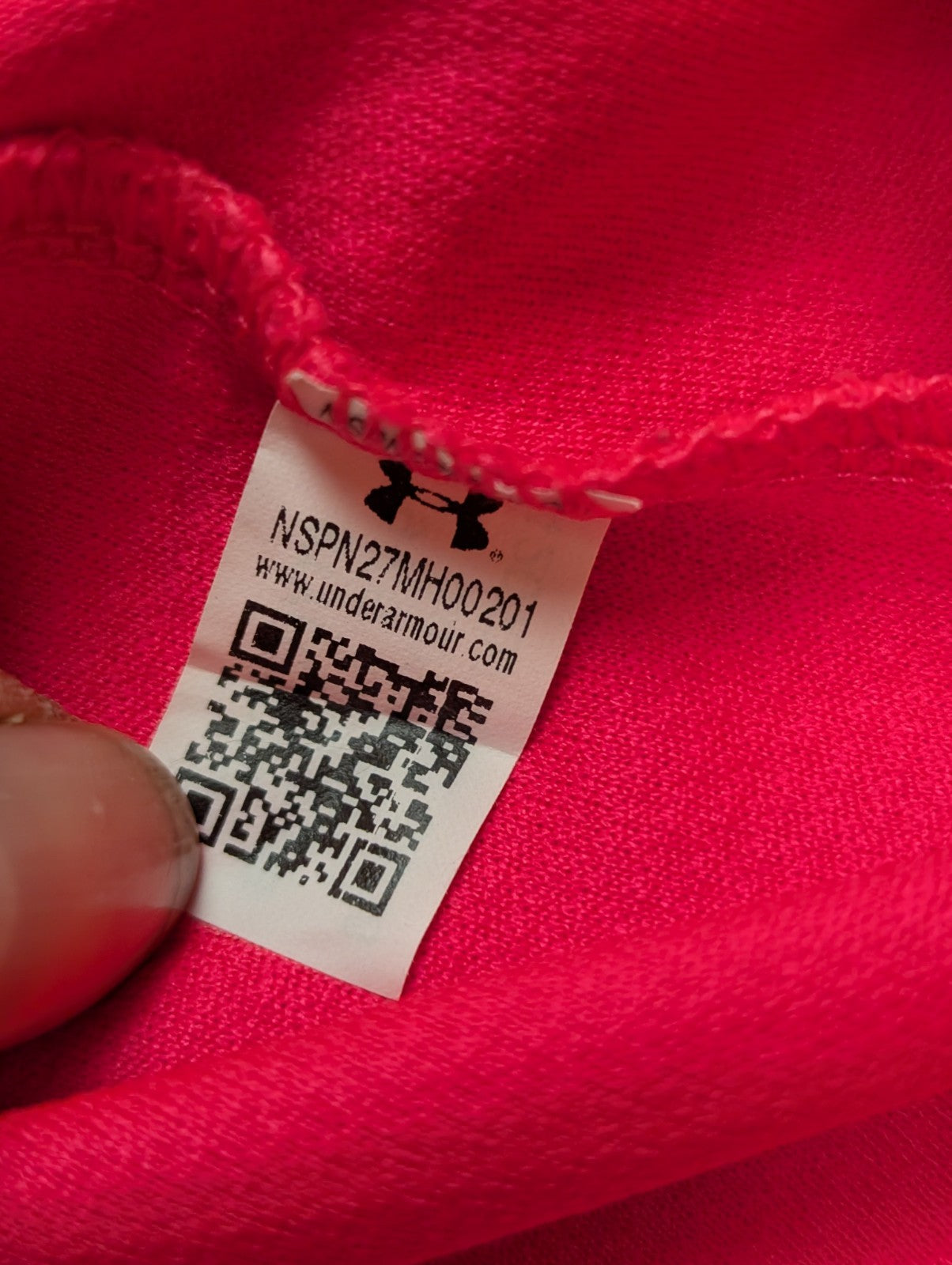 Haut Technique Under Armour HeatGear Rose Fluo Enfant XS