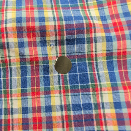Chemise Ralph Lauren XL Bleue Rouge Manches Courtes Logo Bleu