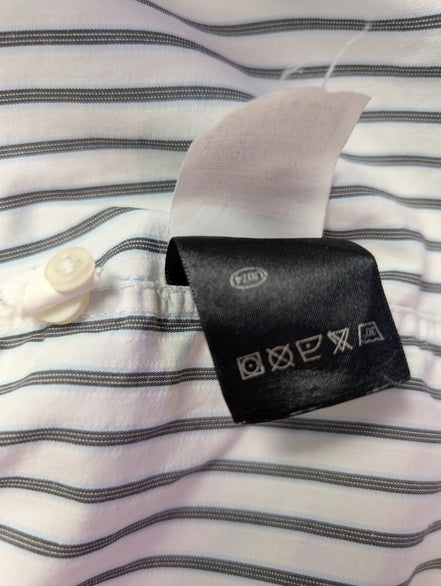 Chemise Fila blanche à rayures taille L #143msch