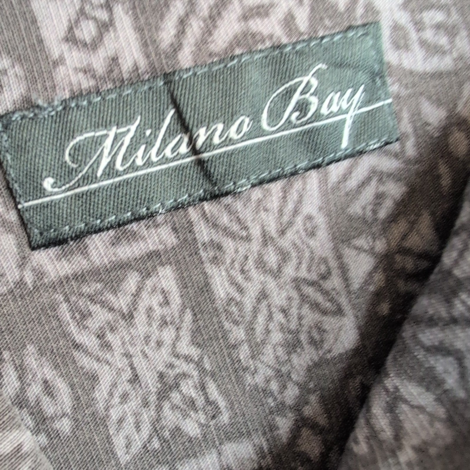 Chemise Hawaïenne Milano Bay Rayonne Coton Gris Motif L Tropical