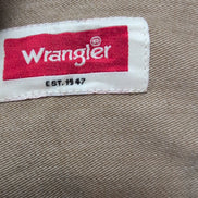 Chemise Wrangler Manche Courte Marron Clair Camel Taille M Deux Poches