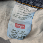 Jean Wrangler Vintage Regular Fit Homme W36 L30 Bleu Denim Stretch Confort