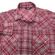 Chemise Levi's western cowboy rouge à carreaux taille M #202e