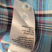 Chemise Tom Taylor carreaux bleu rouge poche manches courtes XXL