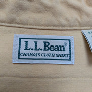 L.L. Bean Chemise Homme XL Vintage Flannelle Workwear CHAMOISÉE Jaune Pâle