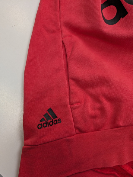 Sweat à Capuche Adidas Rose Foncé - Grand Logo - Comme Neuf - Taille S/M