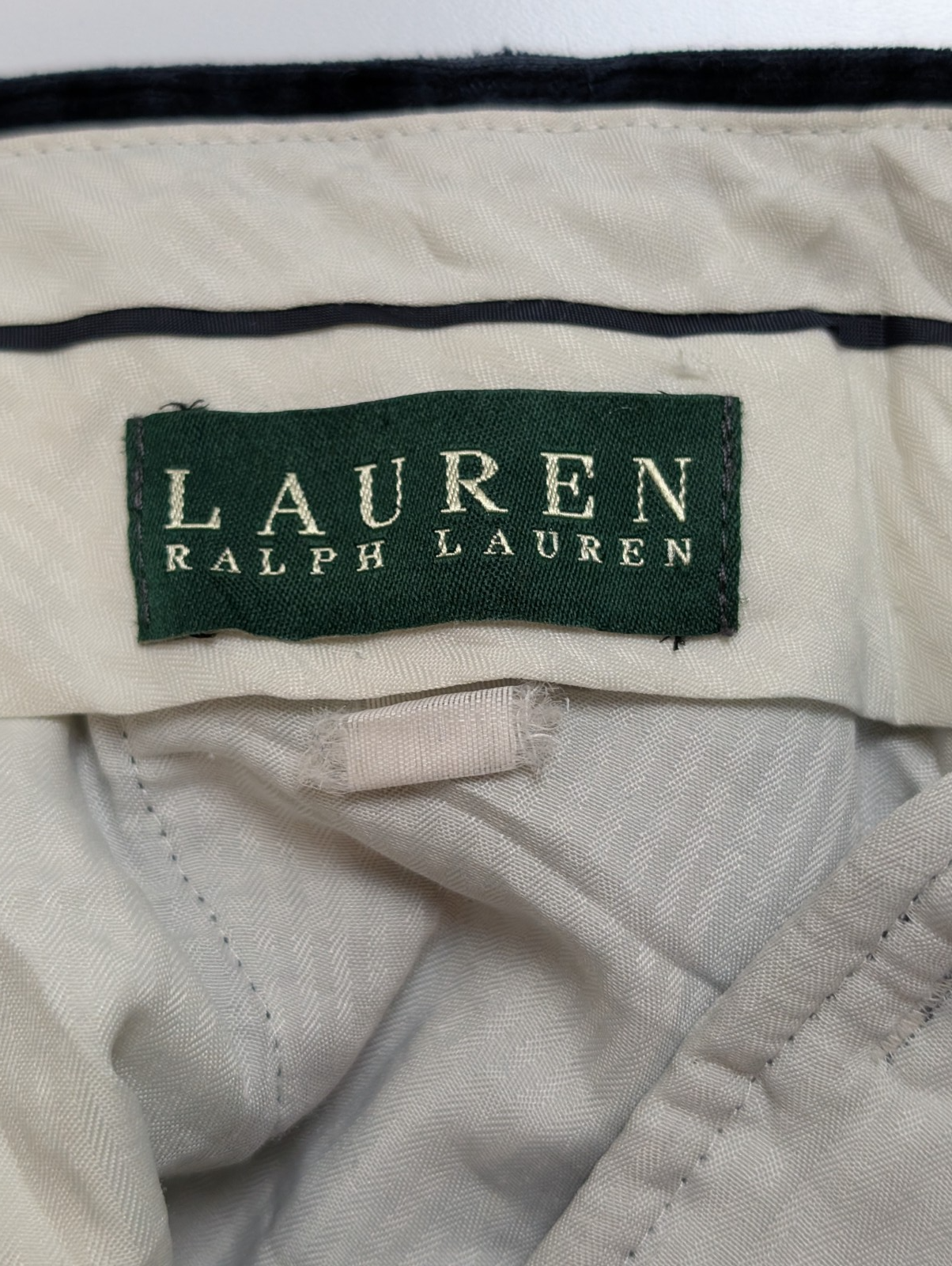 Pantalon Velours Lauren Ralph Lauren W36 L28 Bleu Marine Excellent État