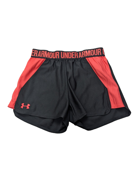 Short Under Armour HeatGear Rouge & Noir - Femme Taille XS