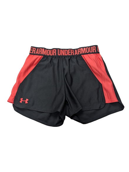 Short Under Armour HeatGear Rouge & Noir - Femme Taille XS