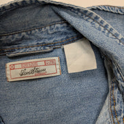 Chemise LEVI'S Jean Denim Bleu Clair Manches Longues Boutons Métal - Taille L
