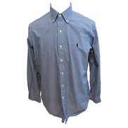 Chemise Ralph Lauren L Carreaux Bleu Blanc Logo Marine Vietnam