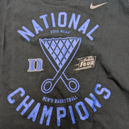 NIKE T-Shirt Homme XXL Noir NCAA 2015 CHAMPIONS Duke Basketball Rétro |103T
