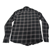 Chemise Cotton & Co en flanelle noire à carreaux taille S