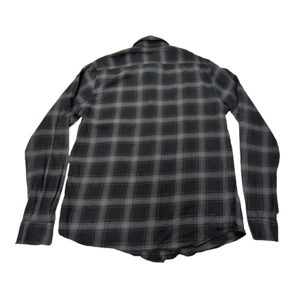 Chemise Cotton & Co en flanelle noire à carreaux taille S