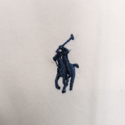 Chemise Ralph Lauren XL Blanche Classic Fit Logo Bleu Button Down Coton Shirt