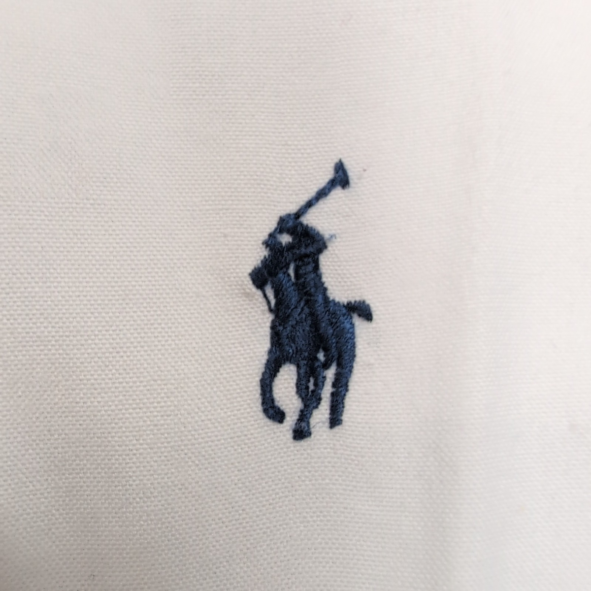Chemise Ralph Lauren XL Blanche Classic Fit Logo Bleu Button Down Coton Shirt