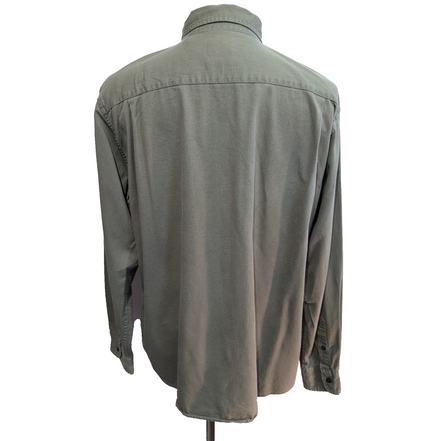 Chemise Wrangler Comfort Flex Stretch Vert Kaki avec Poches Taille L