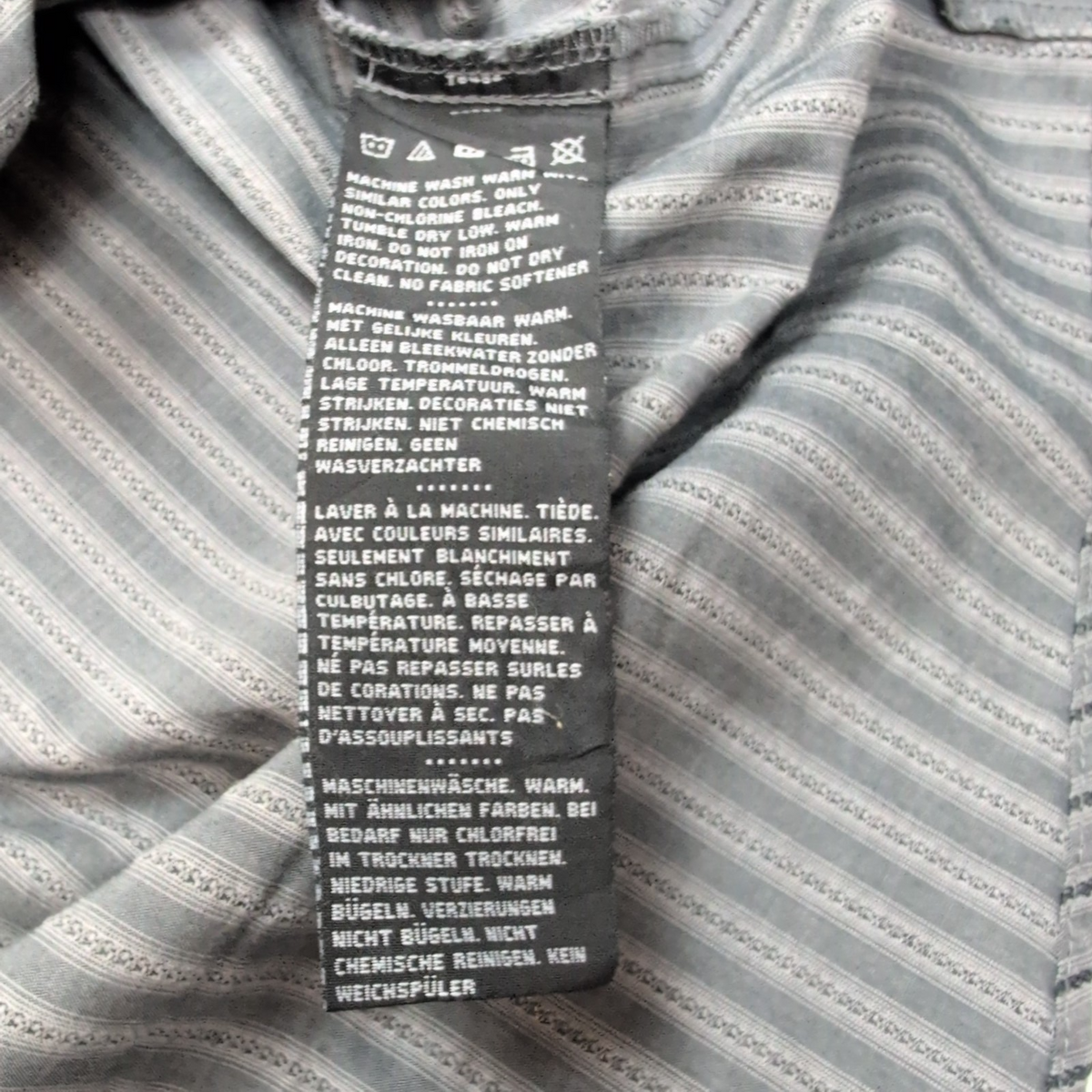 Chemise Harley Davidson XL Gris Rayures Manches courtes HD N°1 2 Poches