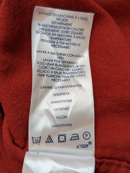🌲 CHEMISE DOUBLÉE CHAPS XL (TG) CARREAUX ROUGE BLEU MARINE