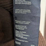 Pull Tommy Hilfiger Col V Marron Chocolat - Taille XXL (Étiquette XLTG)