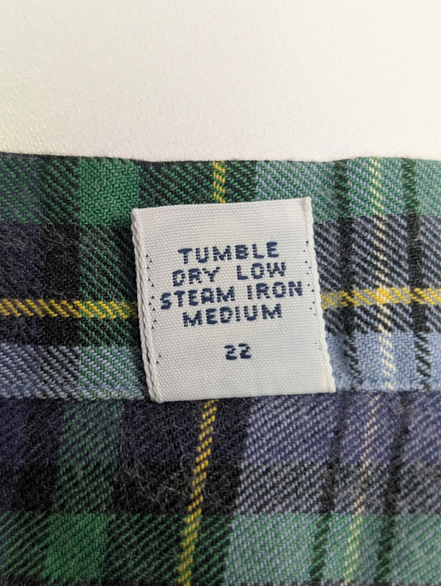 Ralph Lauren Chemise Homme M Vert Bleu Carreaux Flanelle Légère Blake