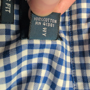 Chemise Ralph Lauren XL Classic Fit Bleu Marine Vichy Coton Excellent État