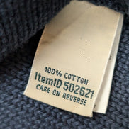 Pull Torsadé L.L. Bean femme Bleu Marine Col Roulé Chaud Taille XL